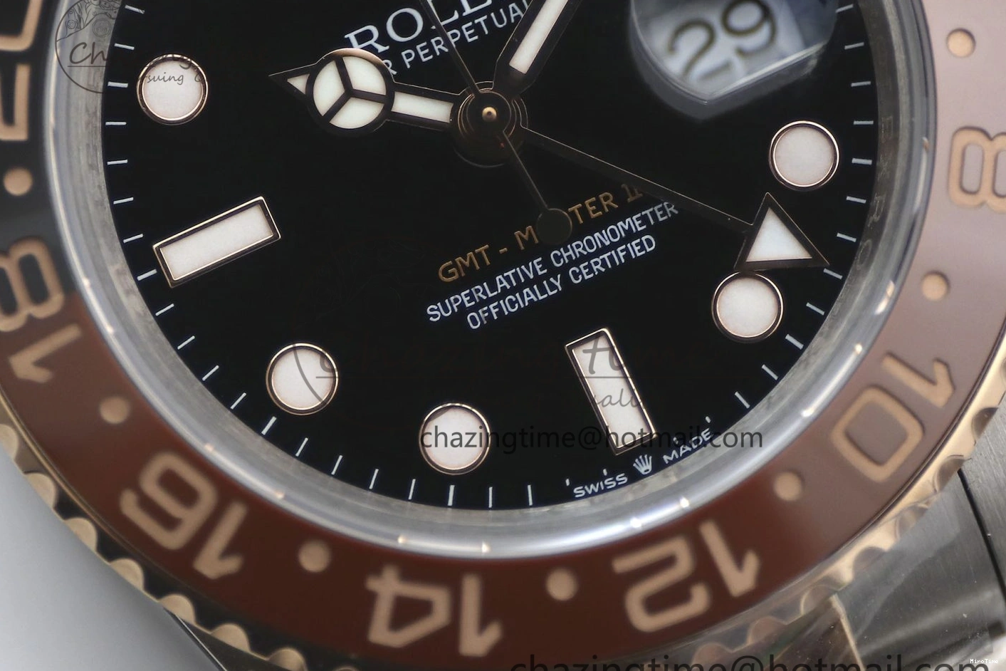 MiroTime 0413 GMT Master II 126711 CHNR 904L SS TW+ 1:1 Best Edition on SS RG Bracelet VR3186 CHS FreshLook 1976